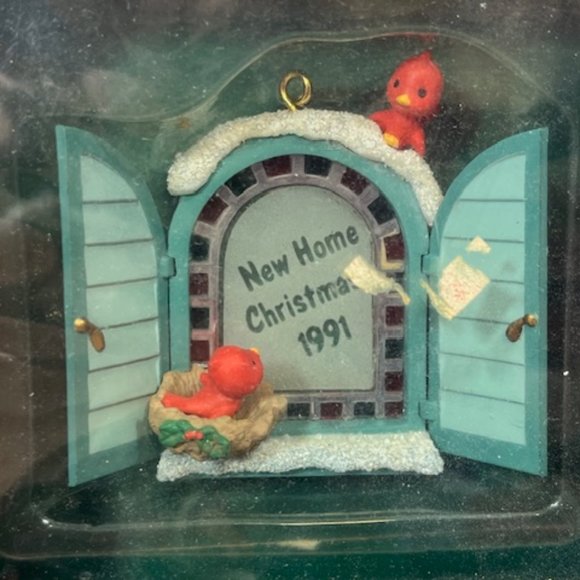 VTG Heirloom Collection 1991 New Home Window Christmas Ornament NIB - Picture 3 of 12